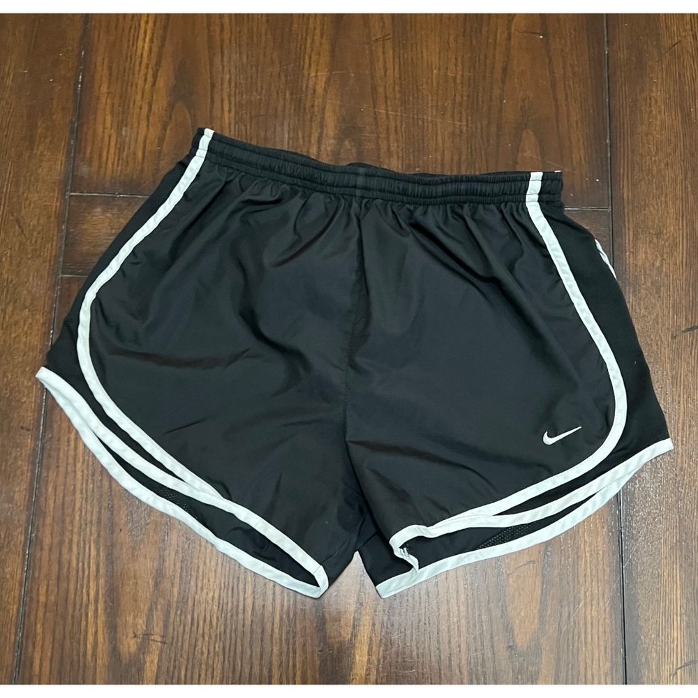 Nike Black Athletic Shorts with White Trim
